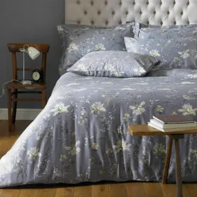 100% Egyptian Cotton Floral Bird Duvet Cover Sateen Quilt Bedding Set With Pillowcase