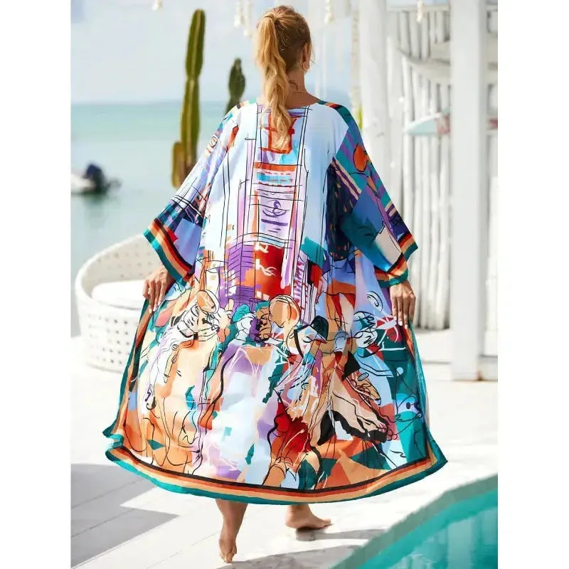 Bohemian Kimono - Bold Prints with Belt