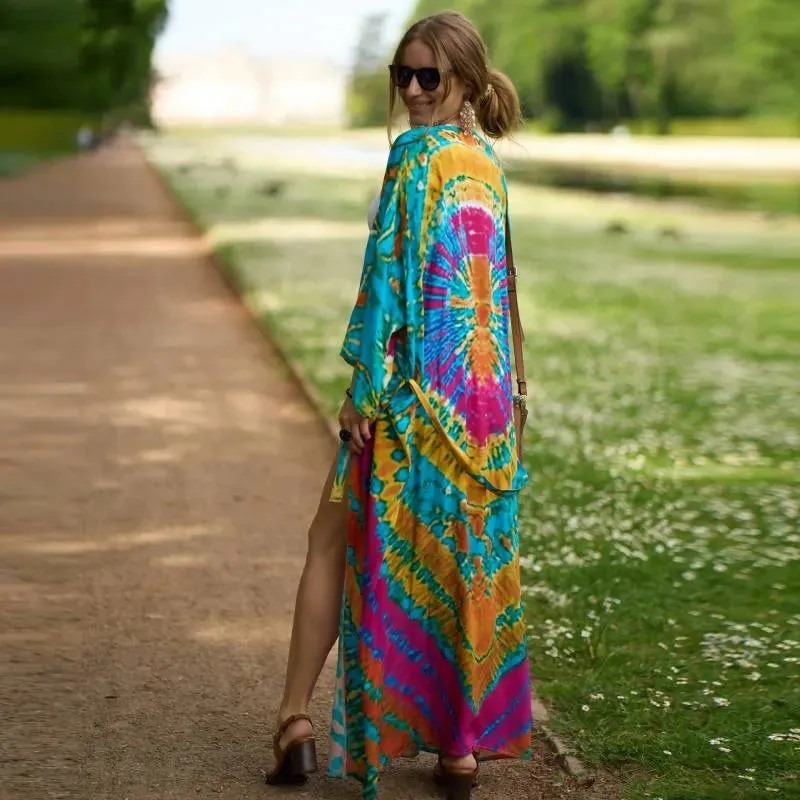 Bohemian Kimono - Bold Prints with Belt