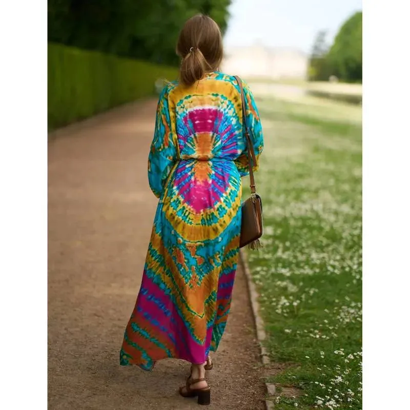 Bohemian Kimono - Bold Prints with Belt