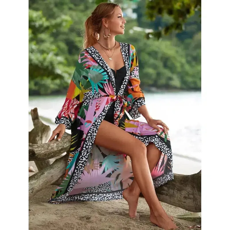 Bohemian Kimono - Bold Prints with Belt