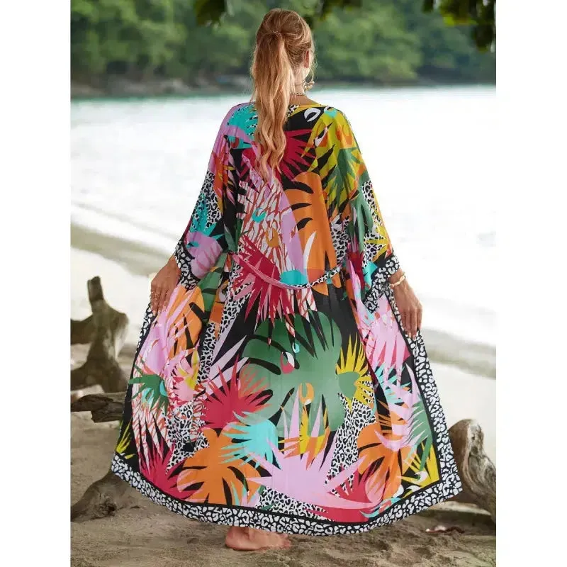 Bohemian Kimono - Bold Prints with Belt