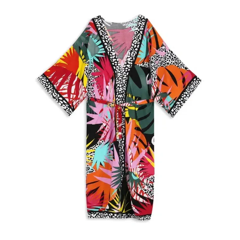 Bohemian Kimono - Bold Prints with Belt