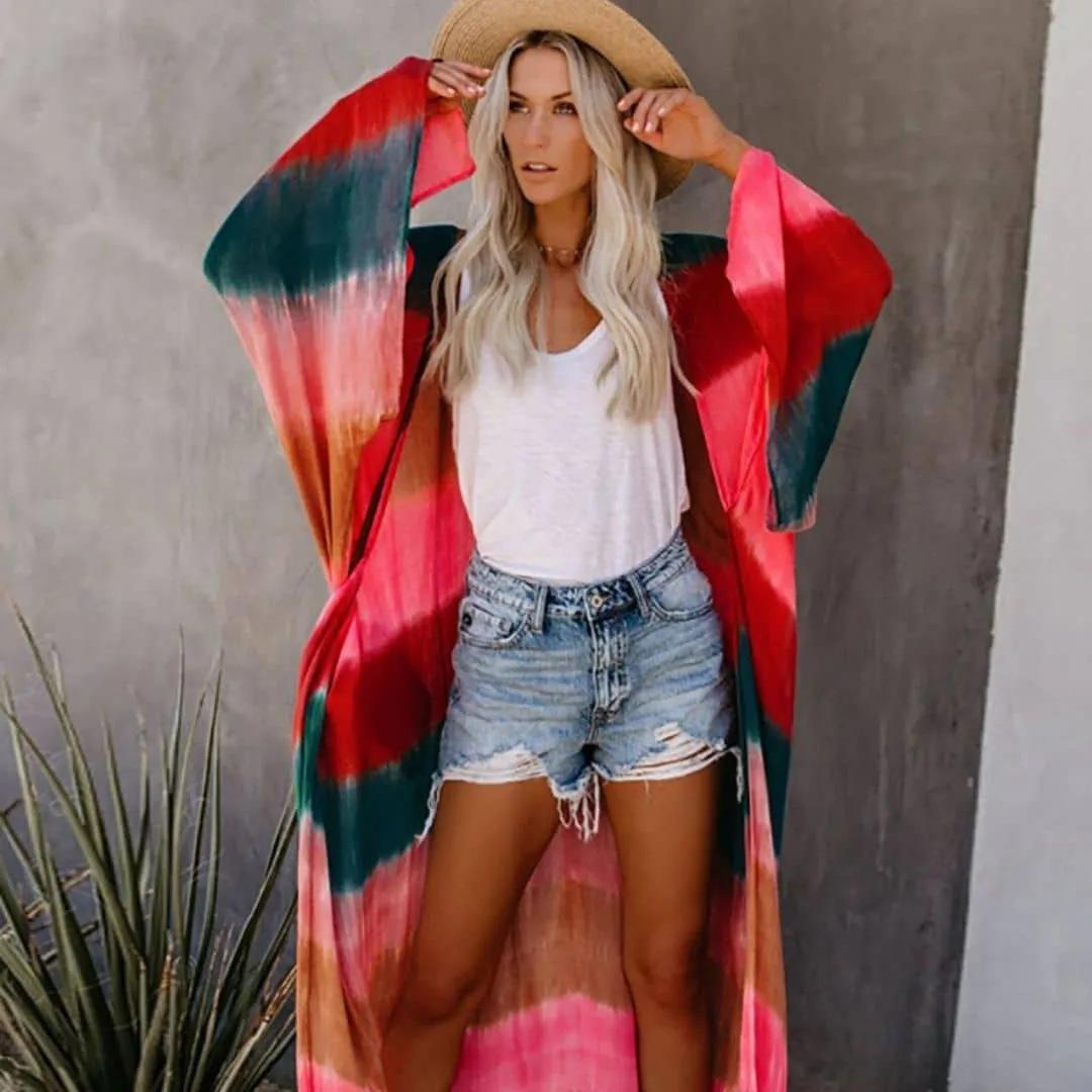 Boho Long Kimono