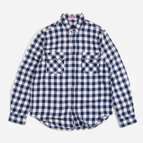 BUFFALO CHECK WORK SHIRT - NAVY