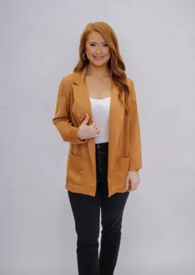 Camel Boyfriend Blazer