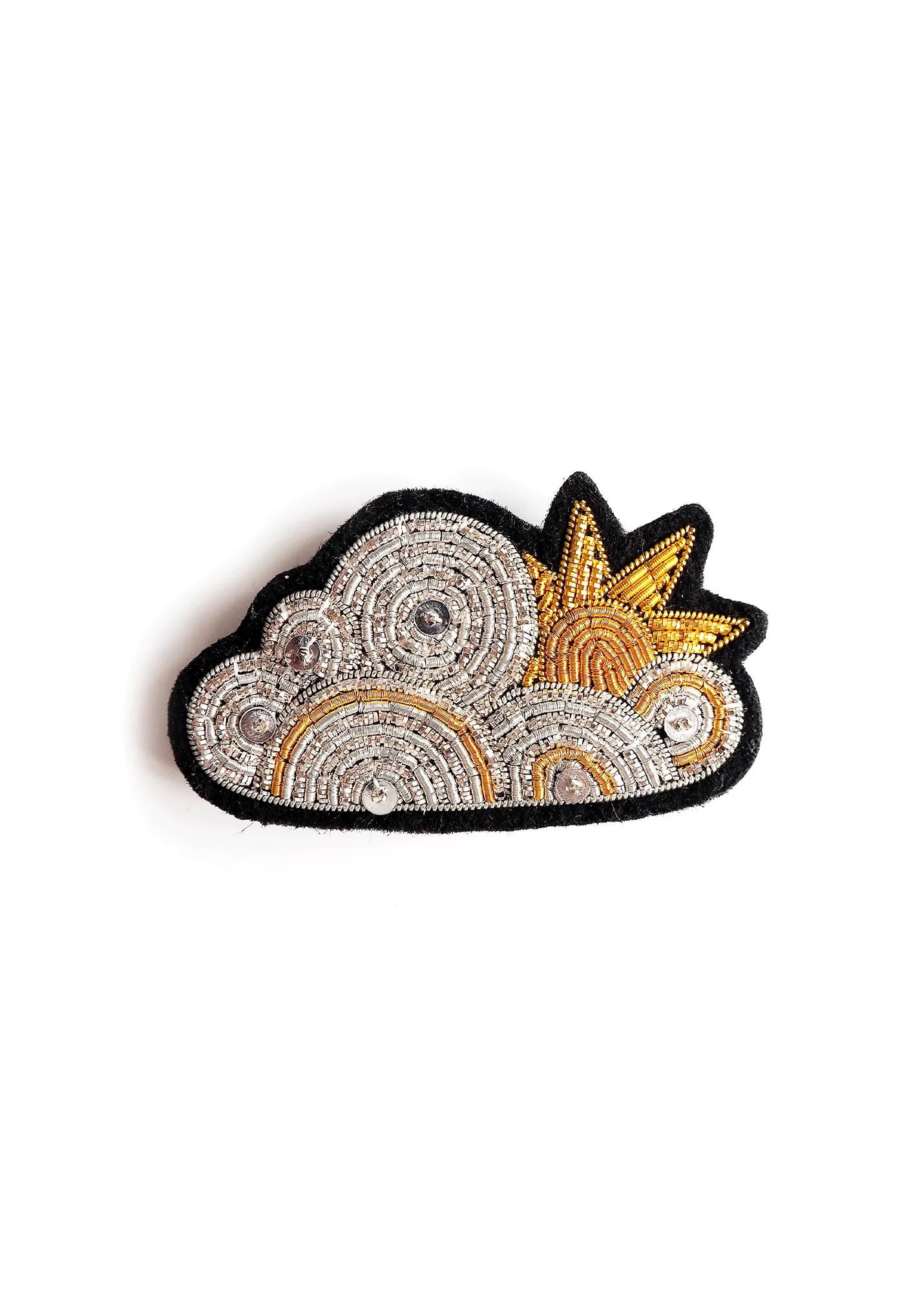 Cloudy embroidered brooch - SAINT JAMES x Macon & Lesquoy (OR)