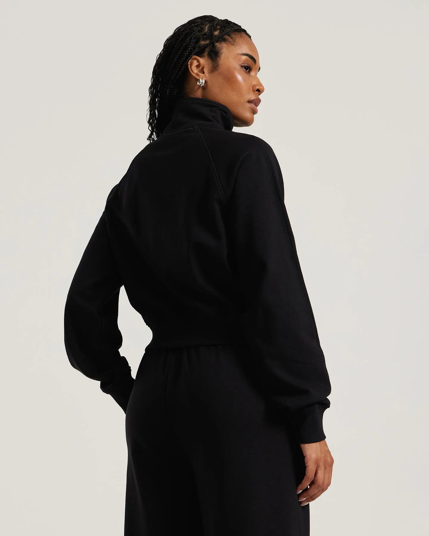 Comfort Light Full Zip Sweat | Black