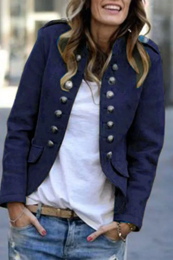 Fashion Classic Button Blazer