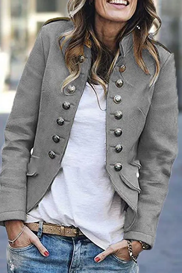 Fashion Classic Button Blazer