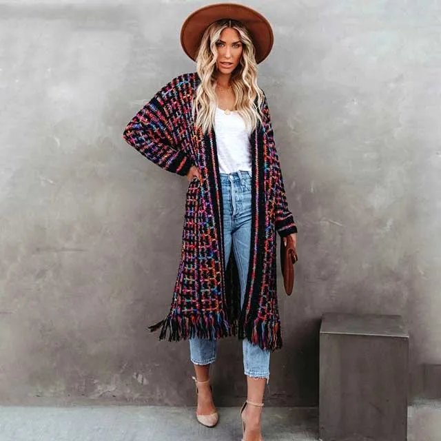 Fringe Boho Kimono Cardigan