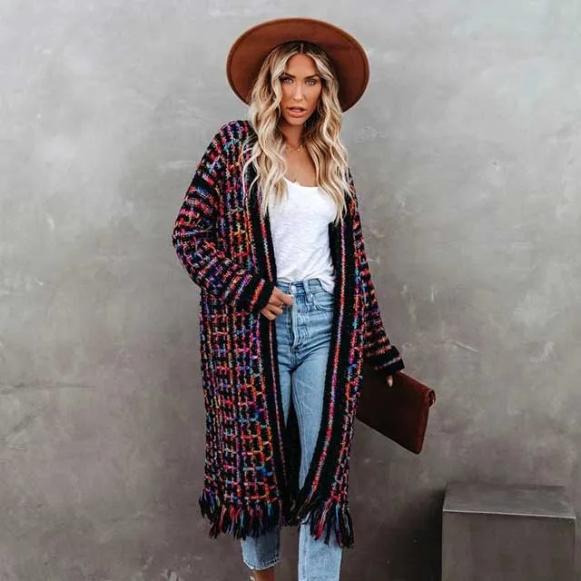 Fringe Boho Kimono Cardigan