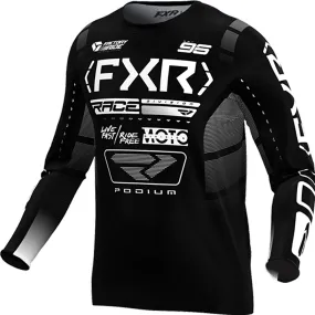 FXR Podium MX Offroad Jersey Black/White