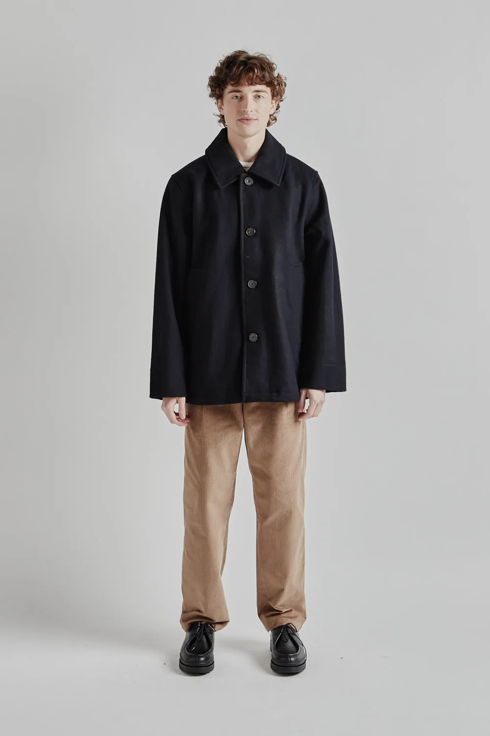 Harbour Wool Jacket - Dark Navy