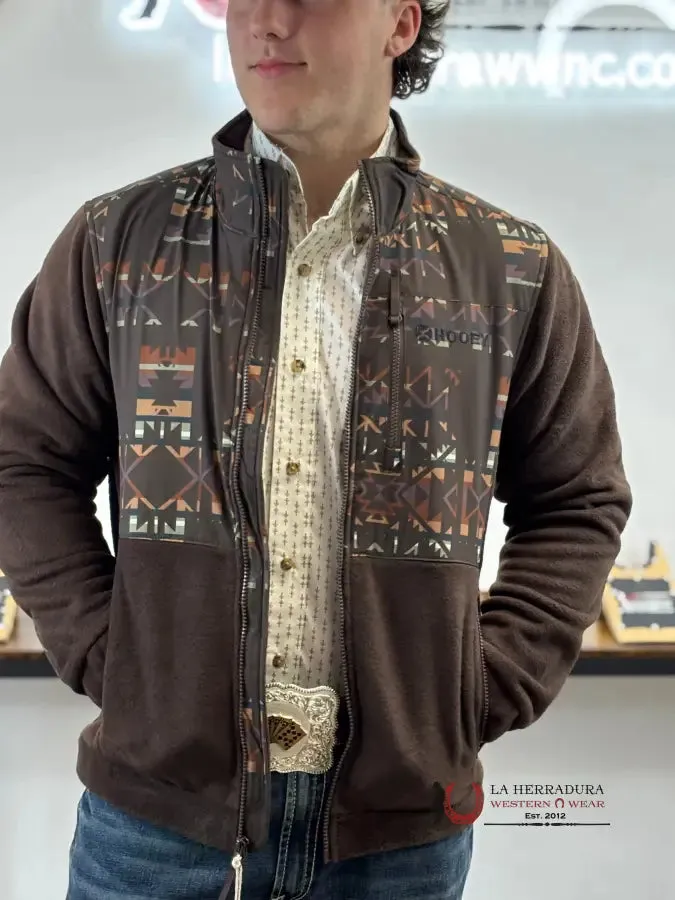 Hooey® Men's TECH BROWN FULL ZIP AZTEC JACKET