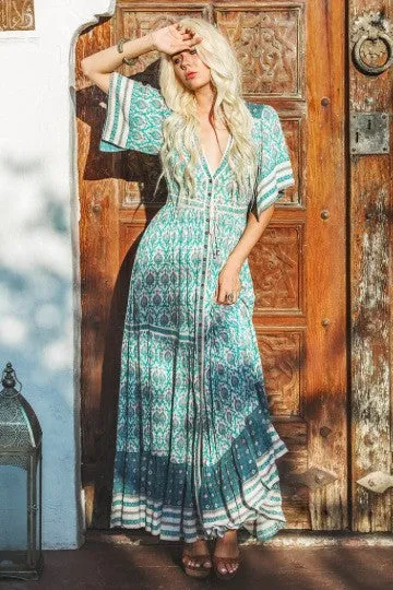 Kimono Maxi Hippie Dress / Cardigan