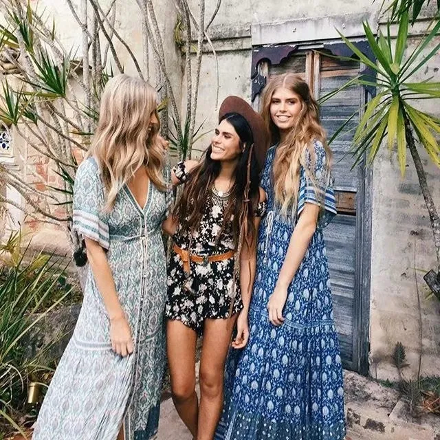 Kimono Maxi Hippie Dress / Cardigan