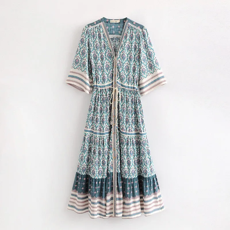 Kimono Maxi Hippie Dress / Cardigan