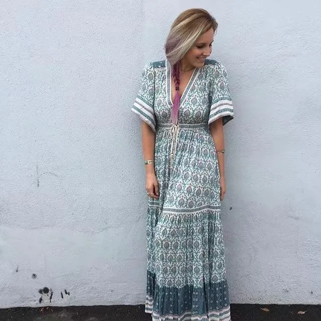 Kimono Maxi Hippie Dress / Cardigan