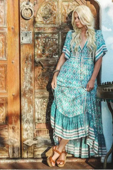 Kimono Maxi Hippie Dress / Cardigan