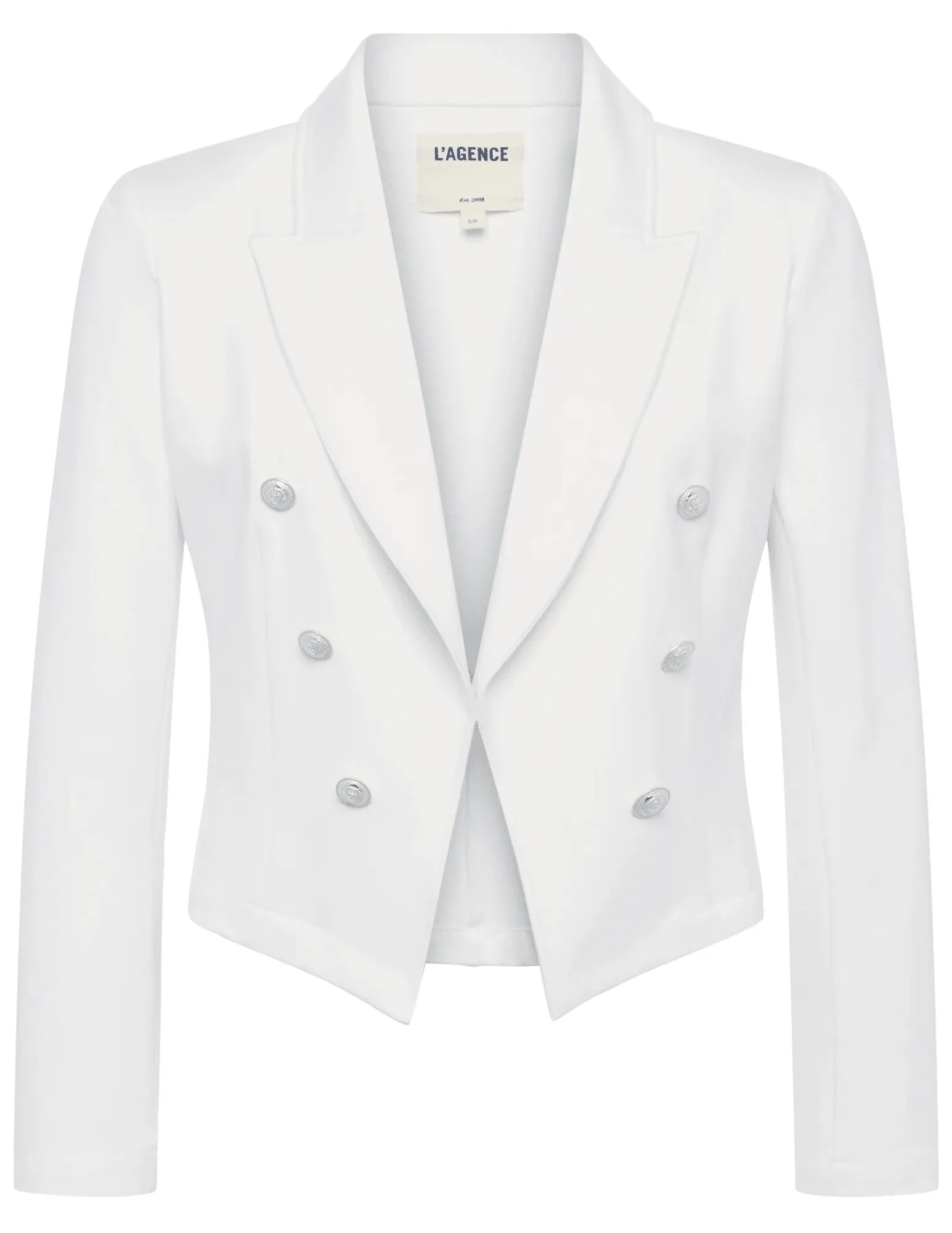 L'Agence Wayne Cropped Double Breasted Blazer