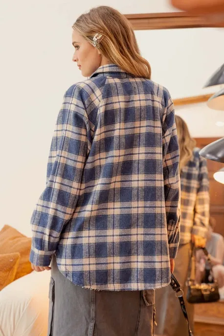 Lenna Oversized Plaid Shacket