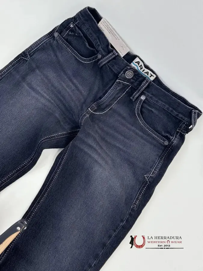 M7 EBONY Black Slim Straight Leg Jeans