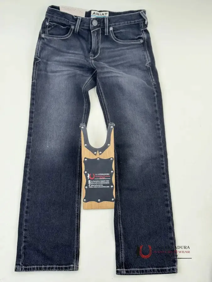 M7 EBONY Black Slim Straight Leg Jeans