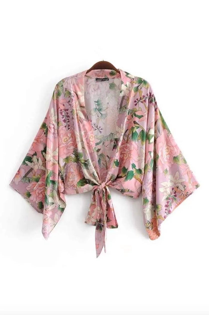 Margaret Floral Pink Top