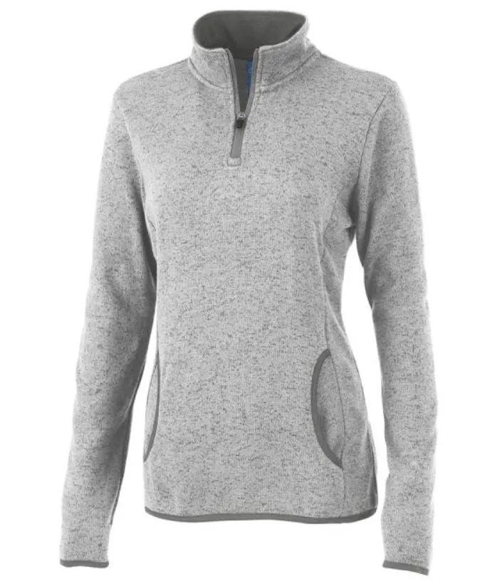 Monogrammed Ladies Heathered Fleece Pullover- Choose Color