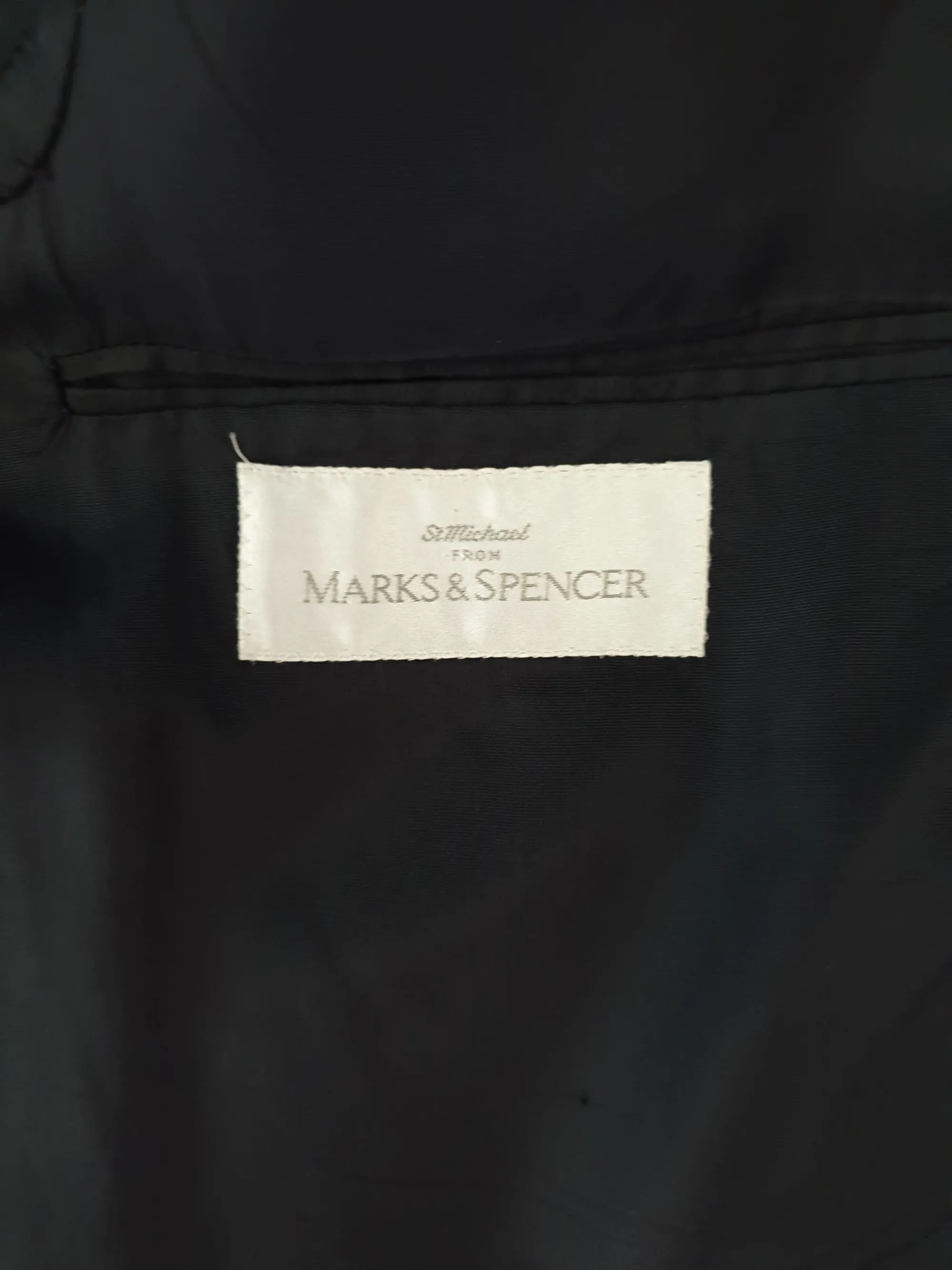 Navy Double-breasted Jacket by Marks & Spencer - Size 38S