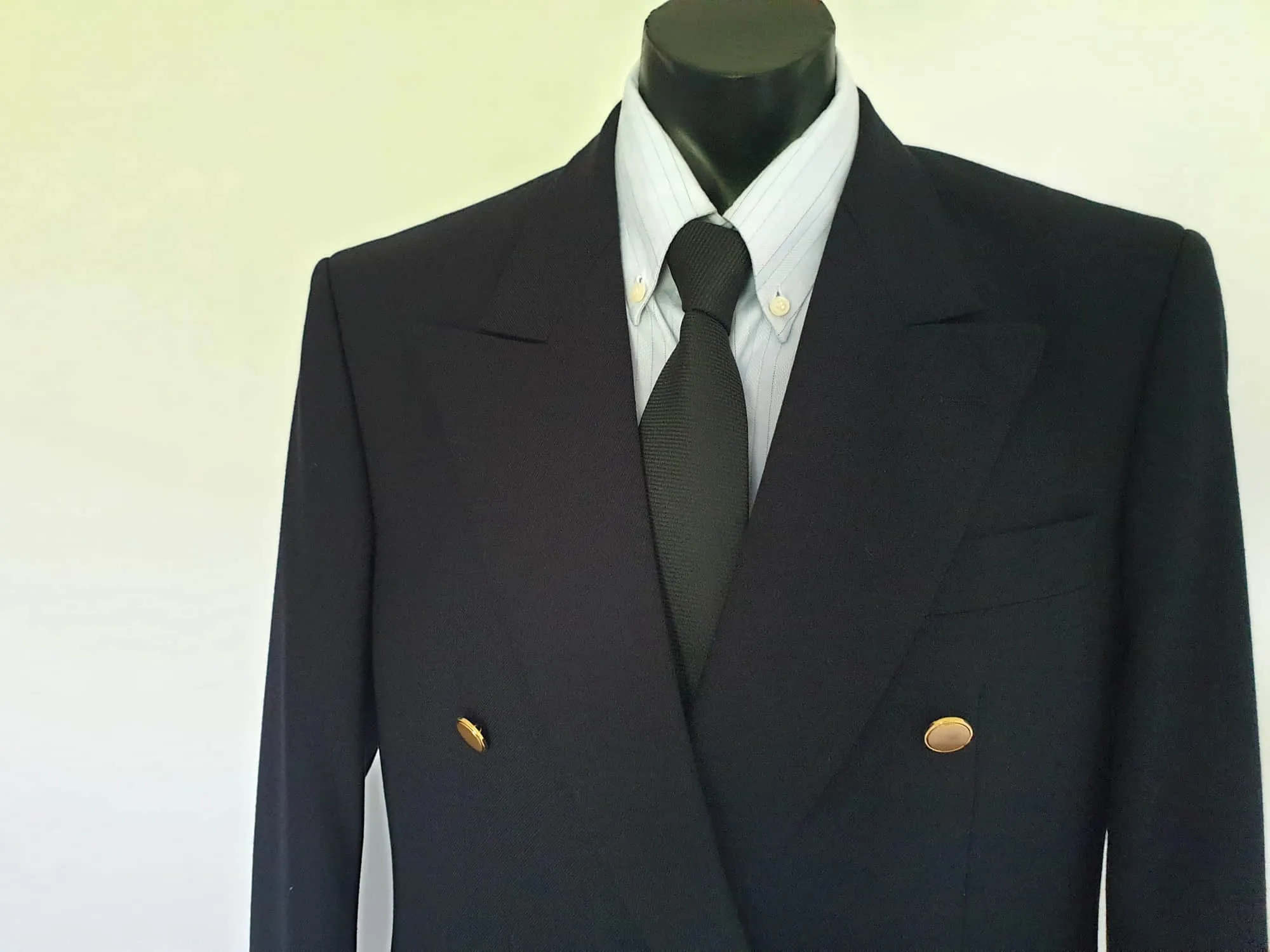 Navy Double-breasted Jacket by Marks & Spencer - Size 38S