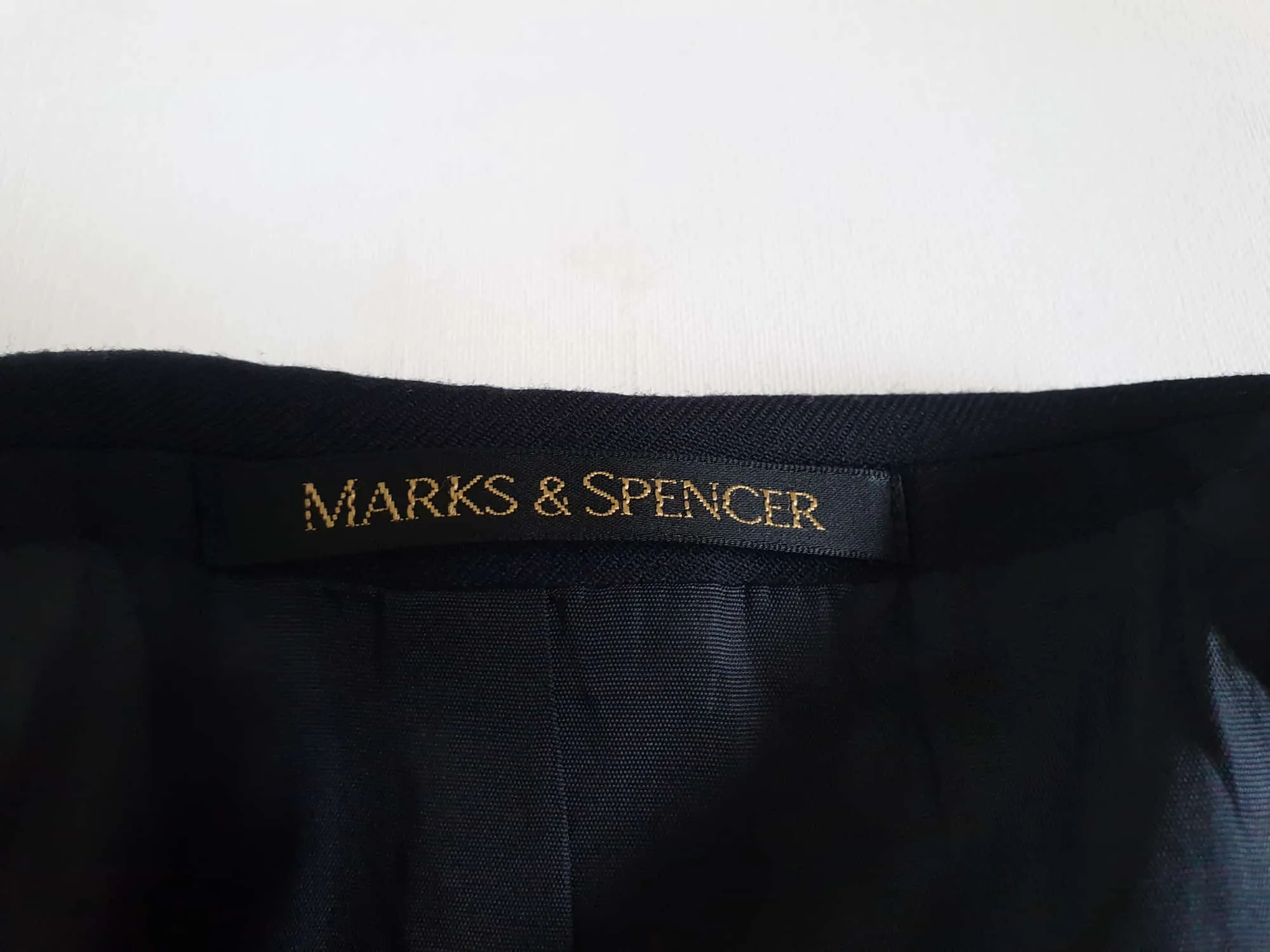 Navy Double-breasted Jacket by Marks & Spencer - Size 38S