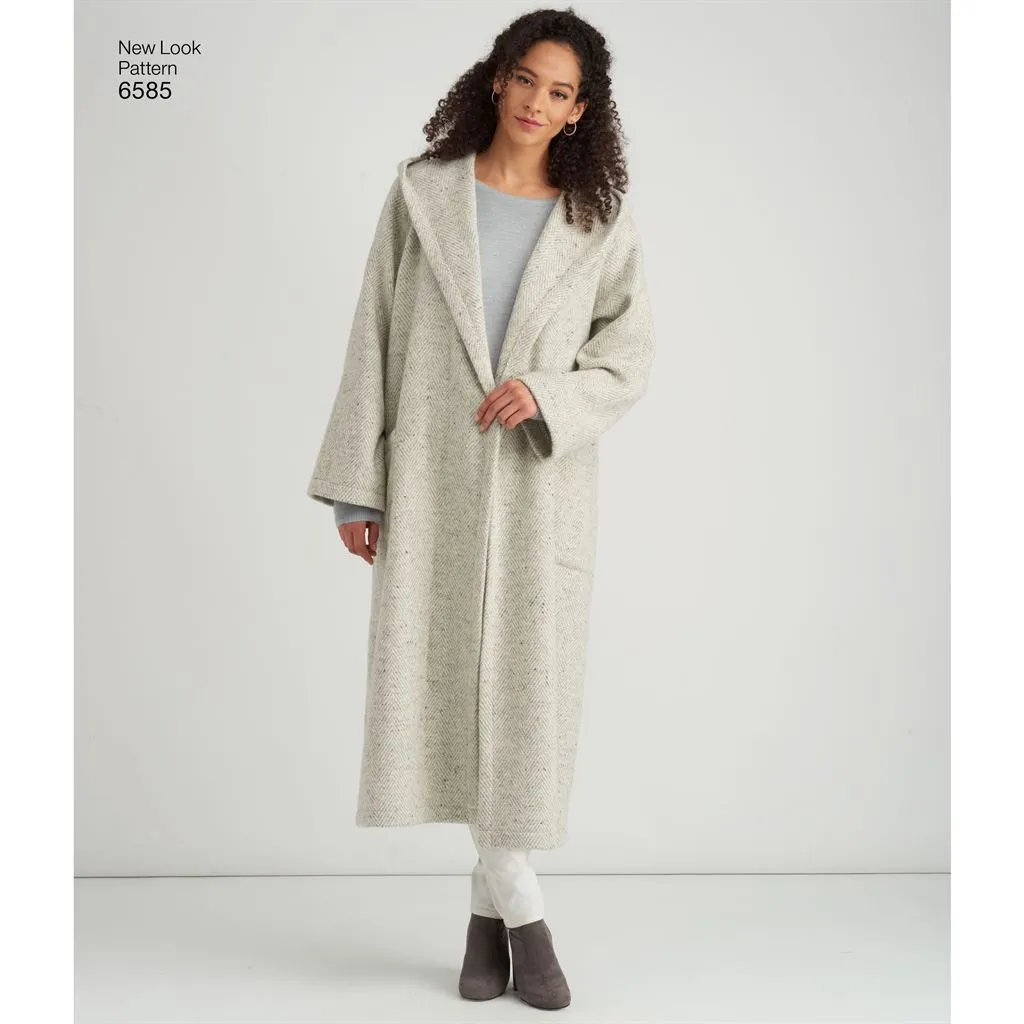 New Look Pattern 6585 Misses' Coat with Hood