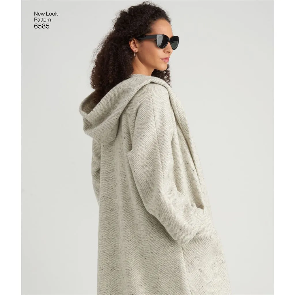 New Look Pattern 6585 Misses' Coat with Hood