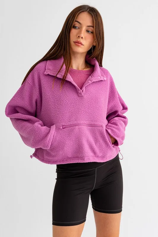 “Plush” Fleece Pullover Sweater