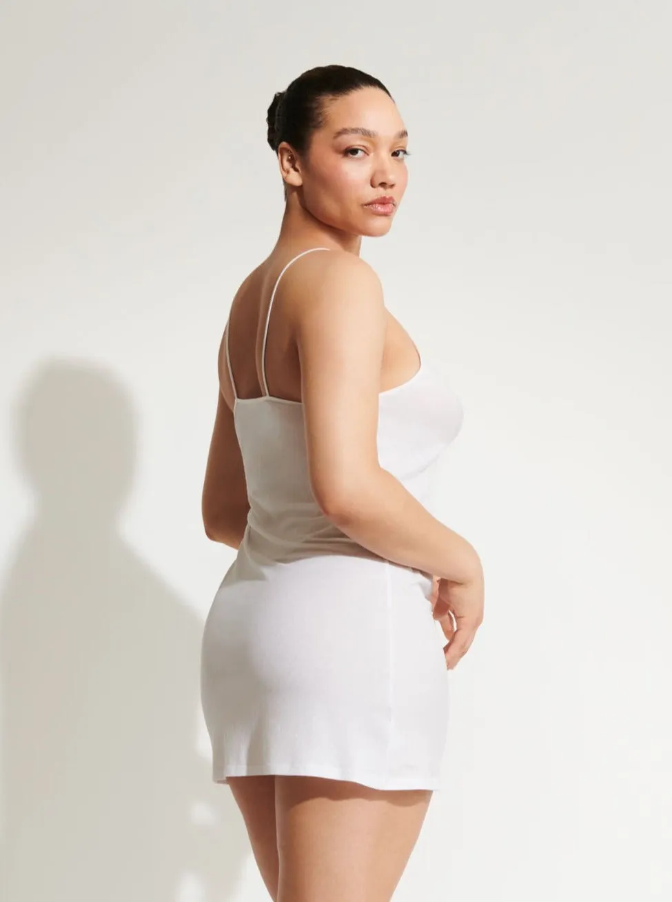 Skin: Ginny Organic Cotton Slip - White