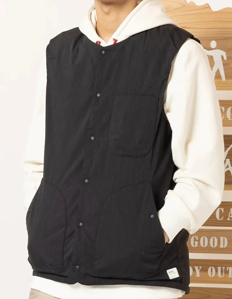 Takibi Ripstop Inner Down Vest - Black