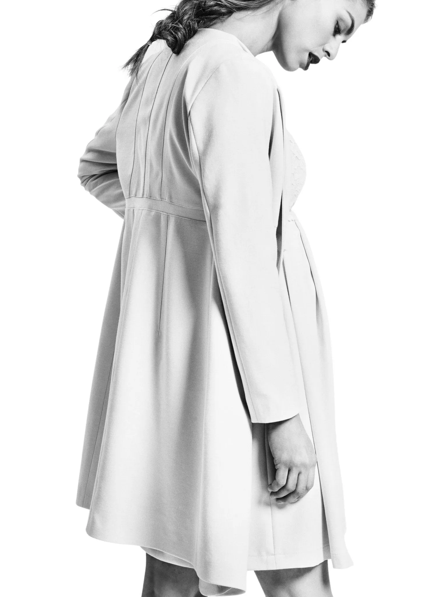 Tara Maternity Coat - Off White