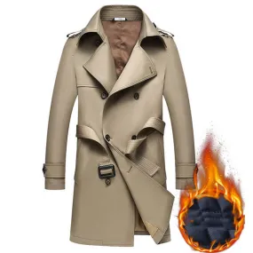 Thicken Cotton Lining Trench Coat