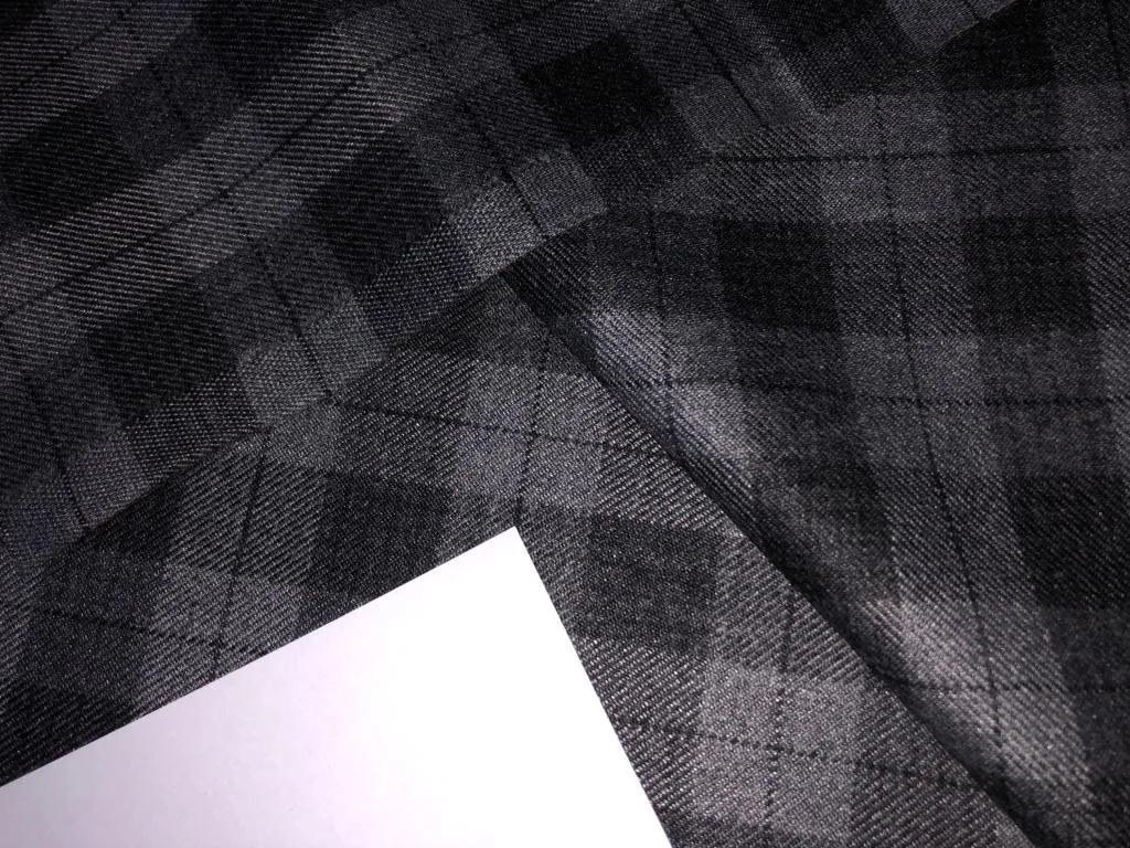 Tweed Suiting Heavy weight premium Fabric Plaids 58" wide available in 4 styles GREY/ BLACK/ GREEN PLAIDS LIGHT BROWN / DARK BROWN/ BLACK PLAIDS BLACK AND GREY PLAIDS CHARCOAL GREY/BLACK/BROWN PLAIDS[15692-15695]