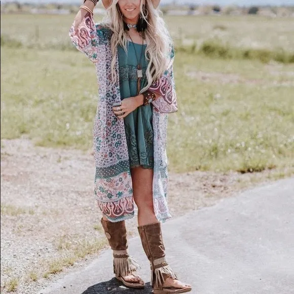 Vintage Western Boho Kimono