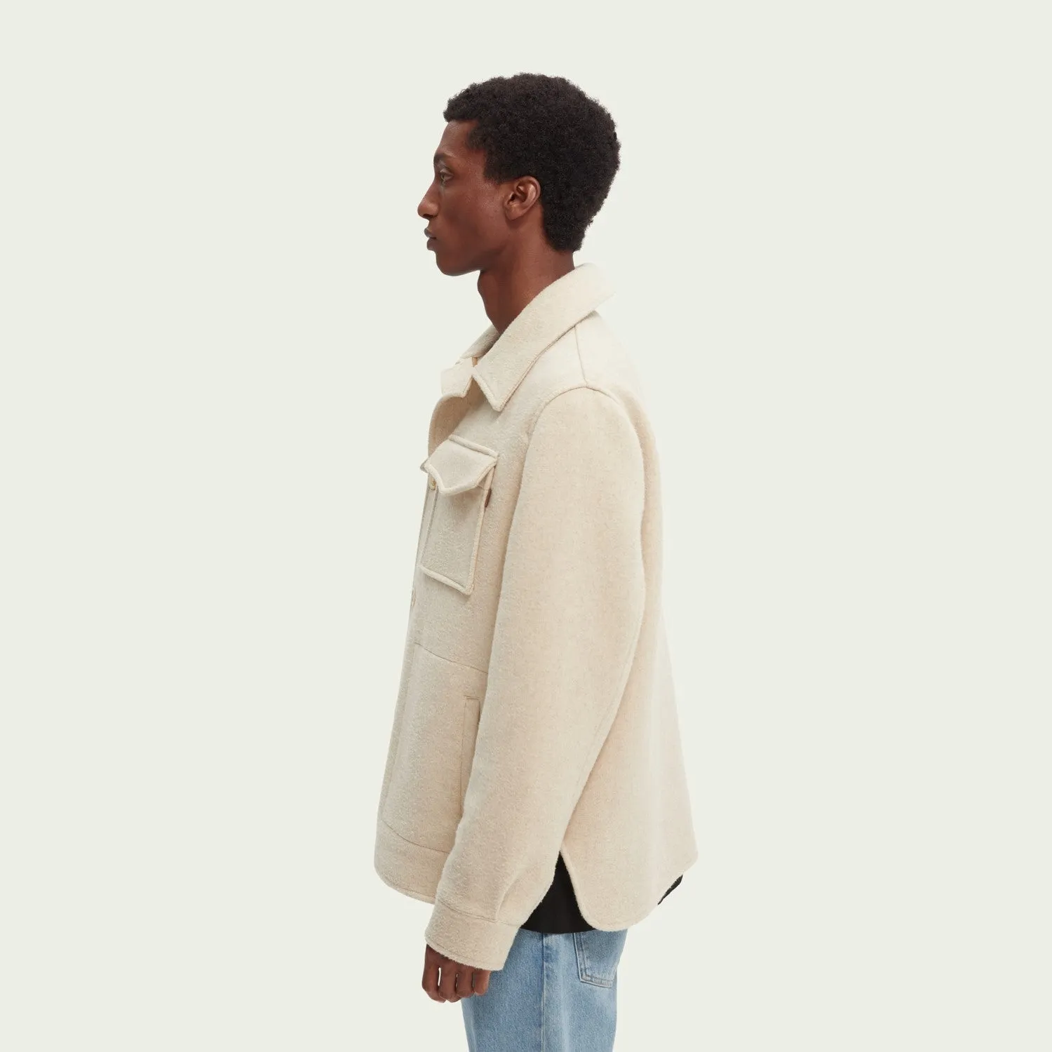 Wool Overshirt (Beached Melange)