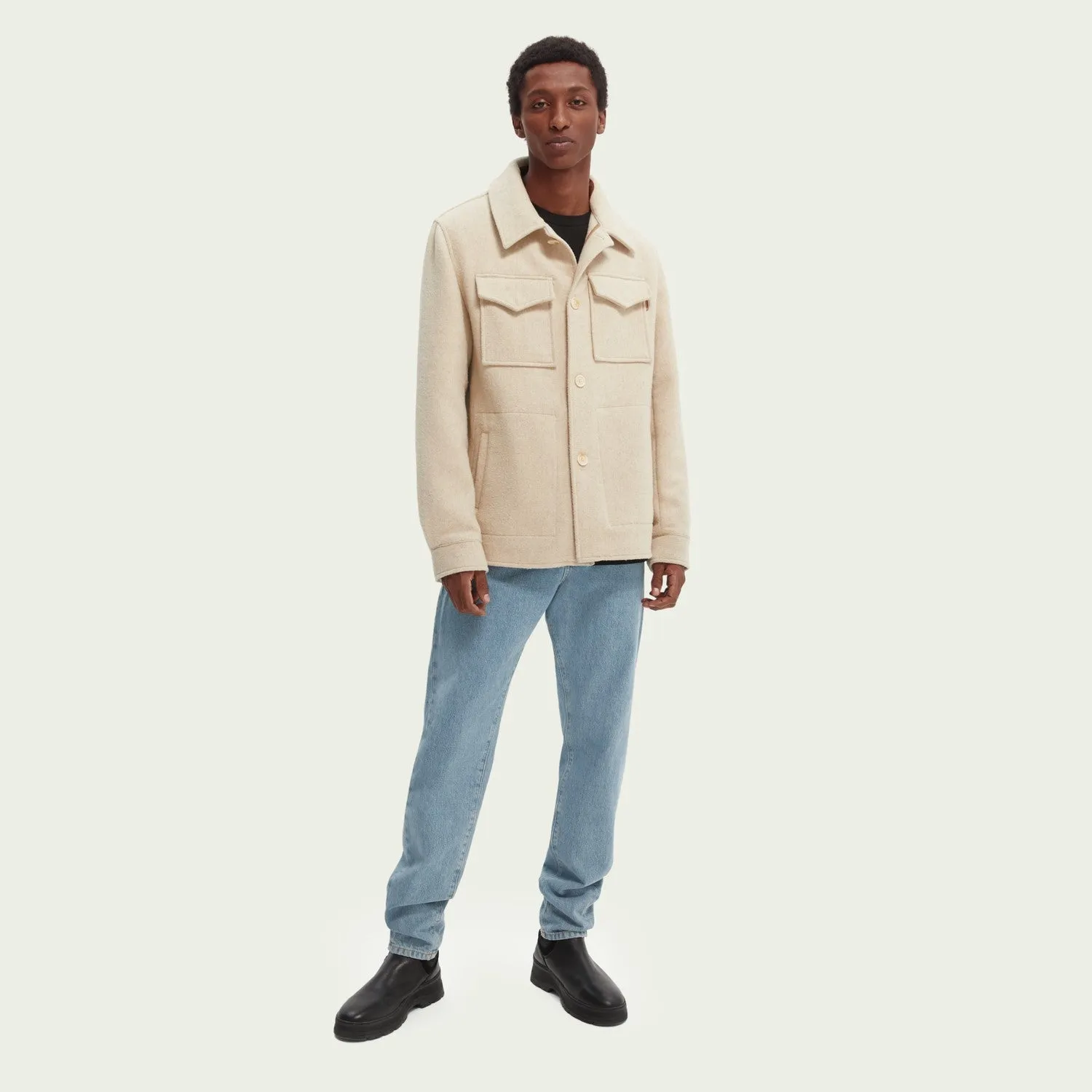 Wool Overshirt (Beached Melange)